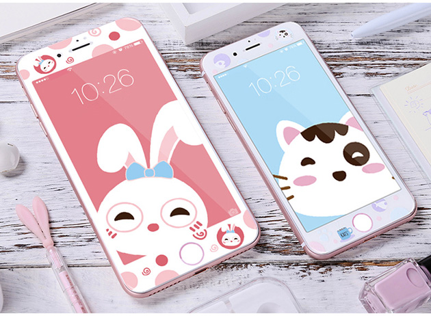 ฟิล์มกระจกนิรภัย iPhone 6s Plus ลายการ์ตูน